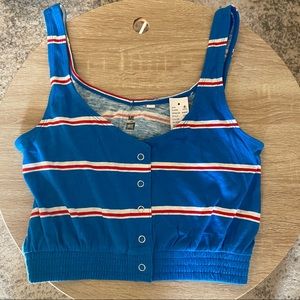 Me To We cropped tank top.